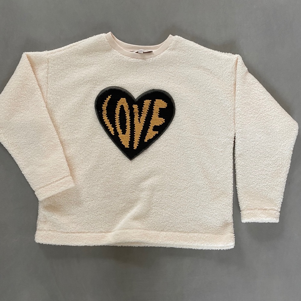 Creme Sweat shirt Ann Taylor Loft